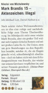 Aktenzeichen illegal: Kritik im BÜCHER-Magazin